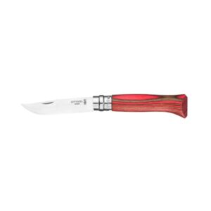 Opinel Knife N°08 Red Laminated Birch Thehobbyshop.gr .jpg