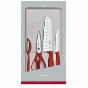 Victorinox Swiss Classic, Σετ κουζίνας, 4 Τεμάχια, Κόκκινο, Συσκευασία Δώρου 6.7131.4g