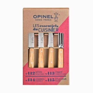 Opinel Olive 4 Essentials Knives Box Set Σετ Κουζίνας “essentiels Olive” 002163