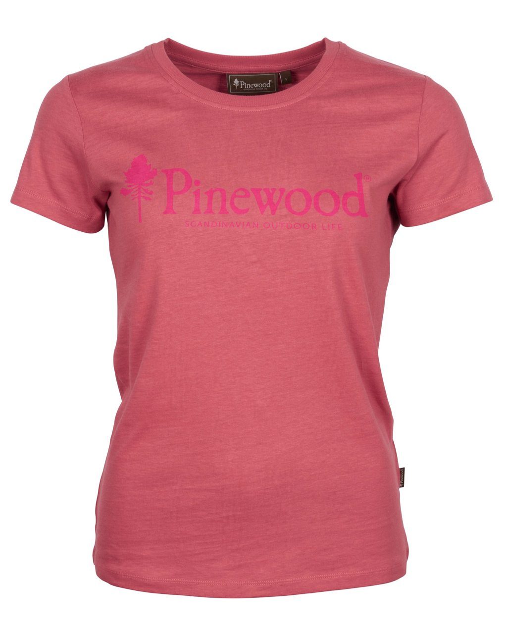 3445 814 01 Pinewood Outdoor Life T Shirt Womens Pink Hot Pink