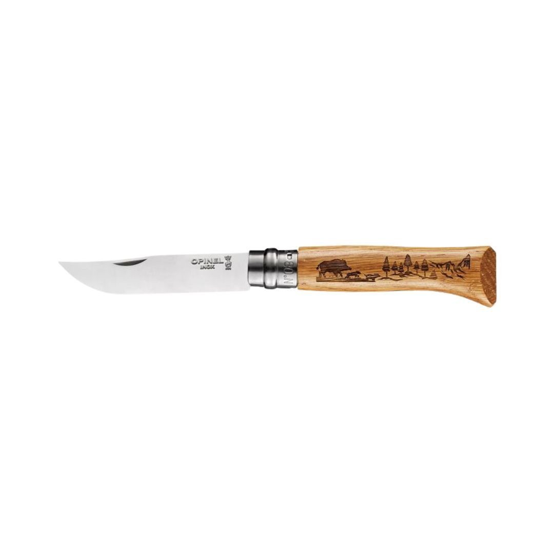 Opinel Knife N°08 Animalia Wild Boar Thehobbyshop.gr .jpg